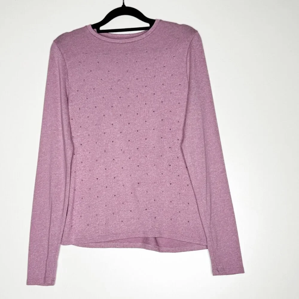 J. Crew CrewCuts Extra Soft Bejeweled Studded Top Girls Size 12-14